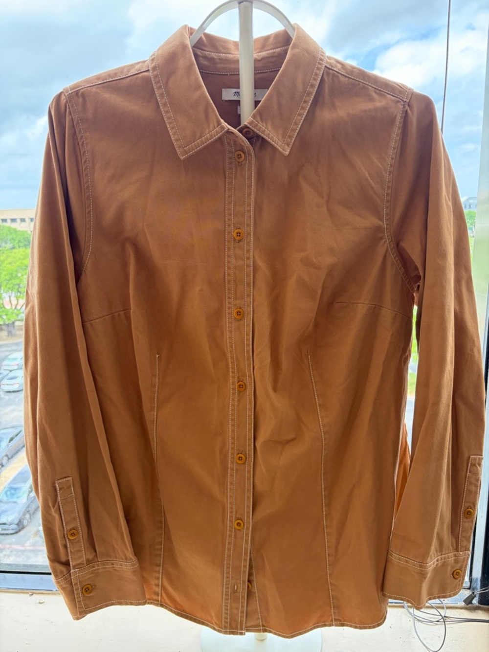 J. Crew Tan Blazer with Black Label